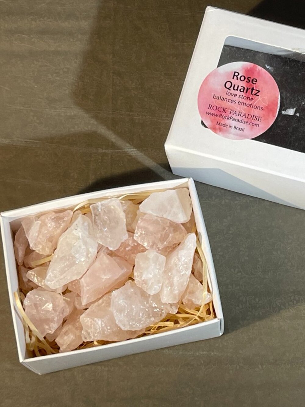 Rose Quartz Love Stones from Rock Paradise Brazil (1582)